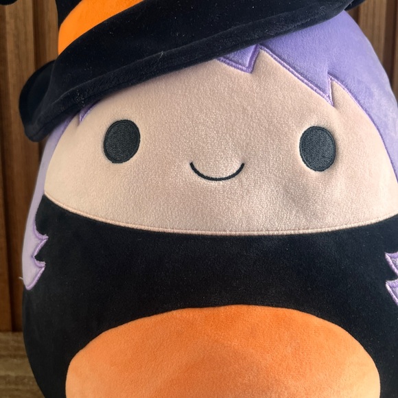 Squishmallow Madeline Witch Plush 16" Kellytoy 2019 Purple Hair Halloween - Picture 4 of 7